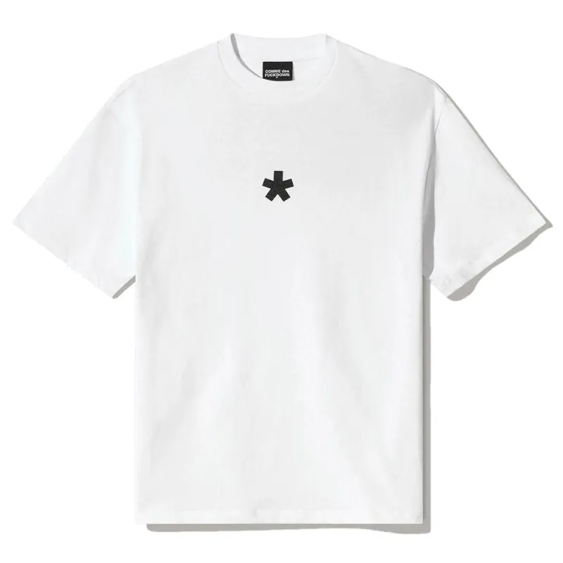 Comme Des Fuckdown White Cotton Women T-Shirt sold by Siebentaschen