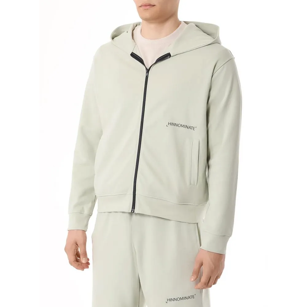 Hinnominate Green Cotton Men's Hoodie sold by Siebentaschen