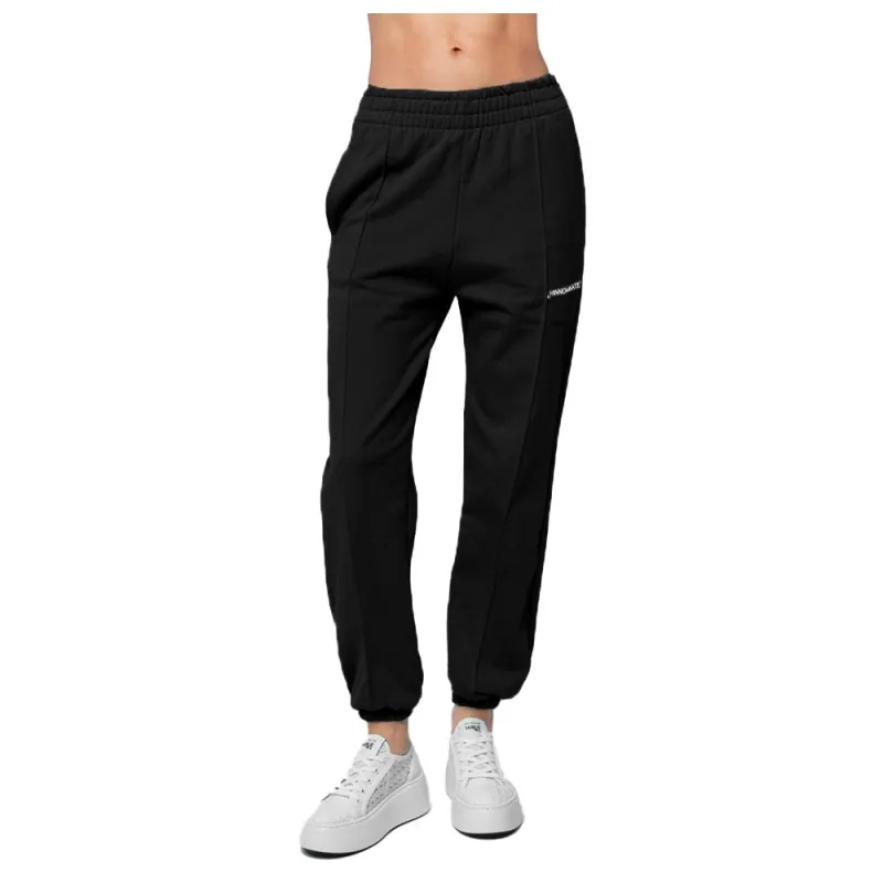 Hinnominate Black Cotton Women Sweatpant sold by Siebentaschen