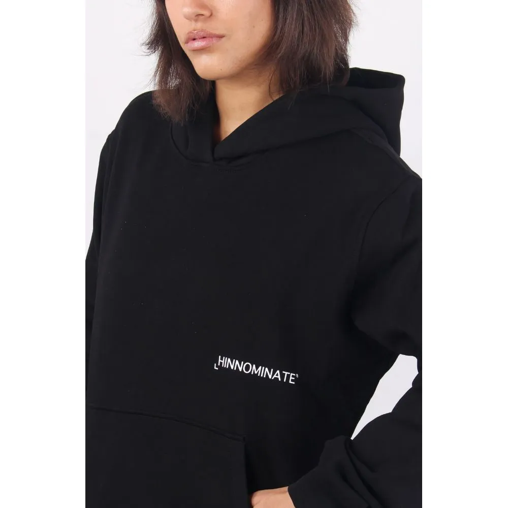 Hinnominate Black Cotton Women Hoodie sold by Siebentaschen product image thumbnail 4