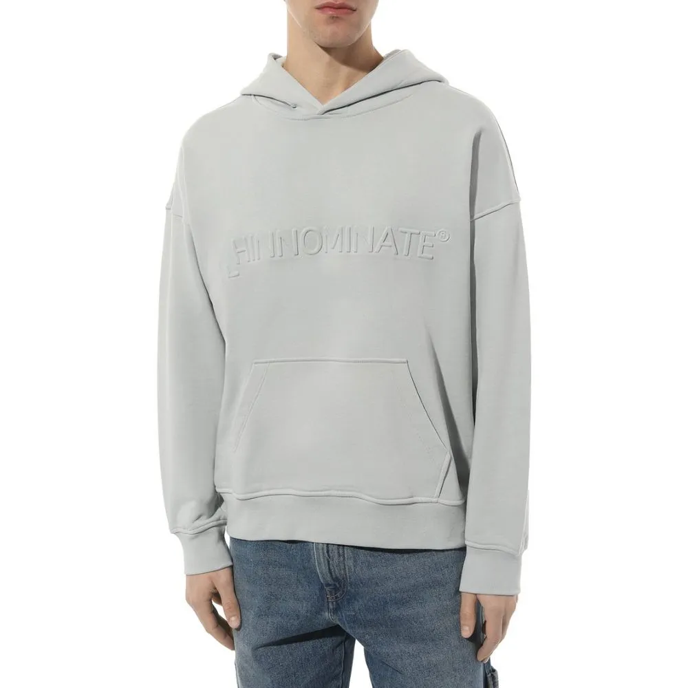 Hinnominate Gray Cotton Men Hoodie sold by Siebentaschen product image thumbnail 2