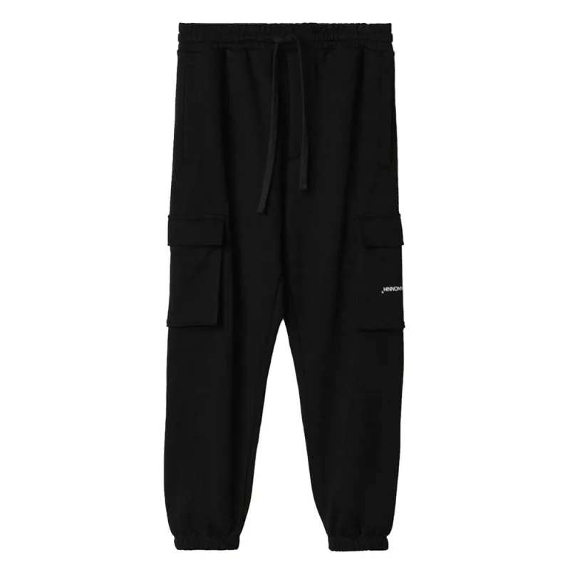 Hinnominate Black Cotton Men's Pant made by Siebentaschen