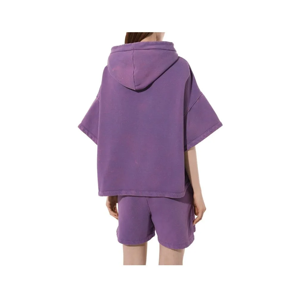 Hinnominate Purple Cotton Women Hoodie sold by Siebentaschen product image thumbnail 2