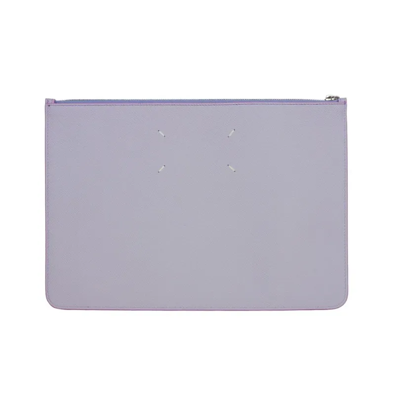 Maison Margiela Purple Calfskin Clutch Bag sold by Siebentaschen