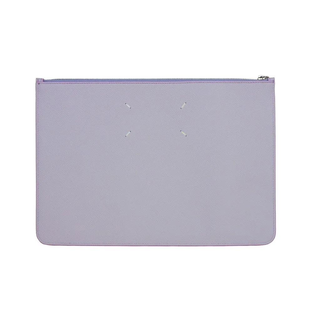Maison Margiela Purple Calfskin Clutch Bag sold by Siebentaschen
