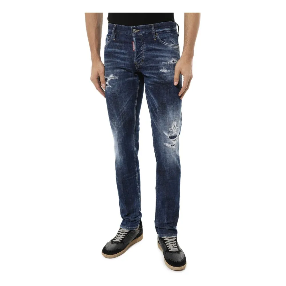 Dsquared² Blue Cotton Men Slim Jean sold by Siebentaschen product image thumbnail 3