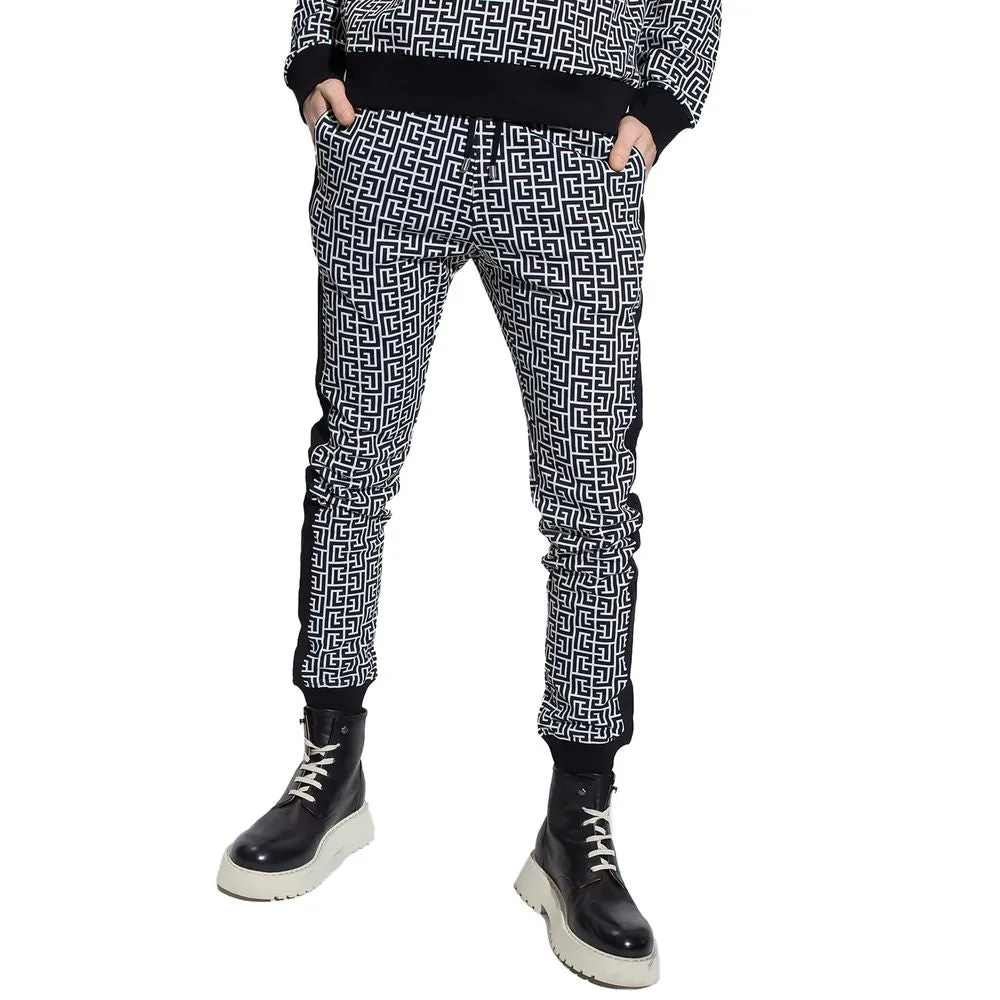 Balmain Black Cotton Men Sweatpant sold by Siebentaschen product image thumbnail 3