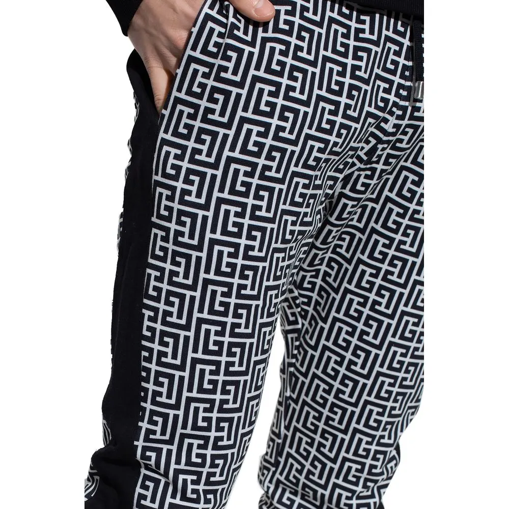Balmain Black Cotton Men Sweatpant sold by Siebentaschen product image thumbnail 4
