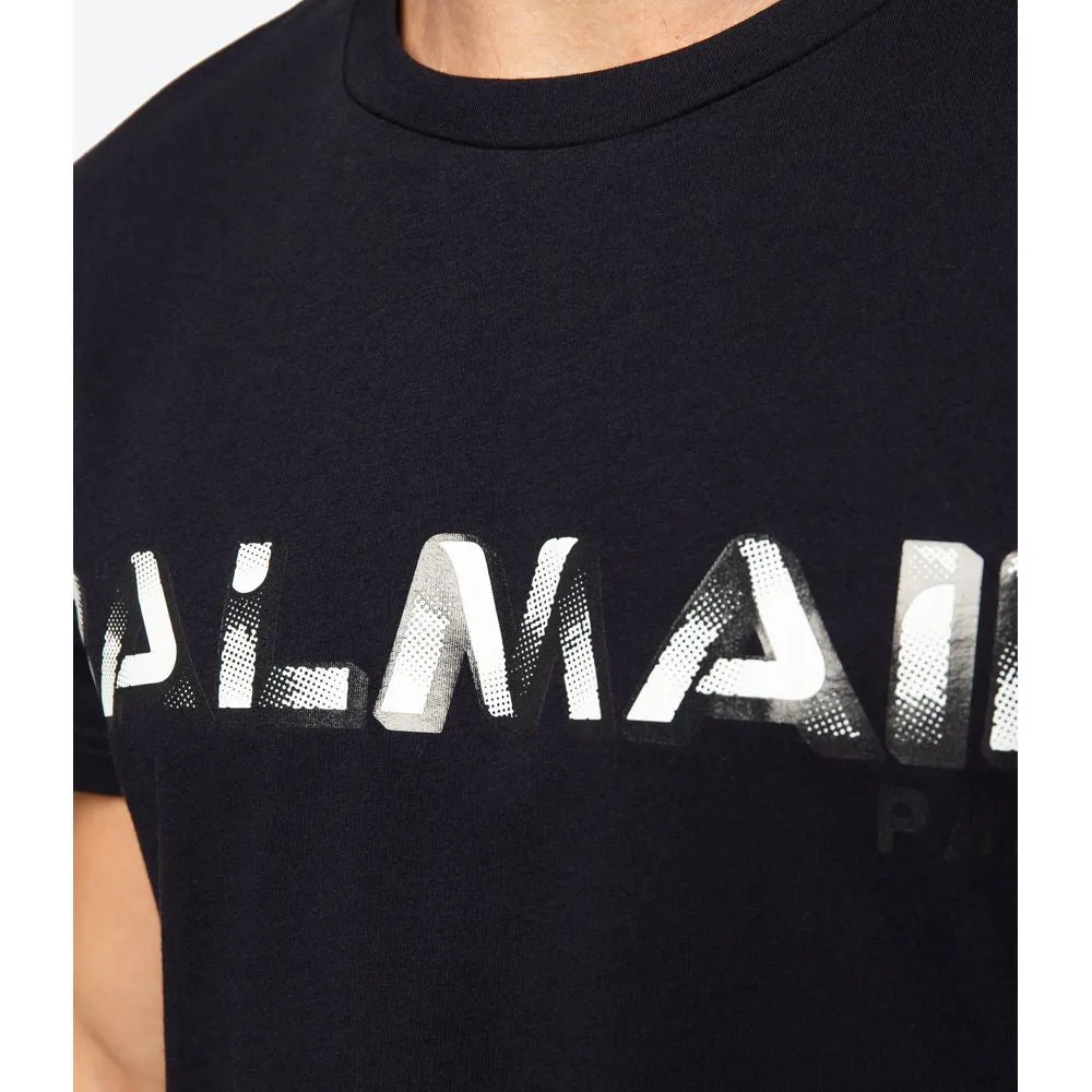 Balmain Blue Cotton T-Shirt sold by Siebentaschen product image thumbnail 3