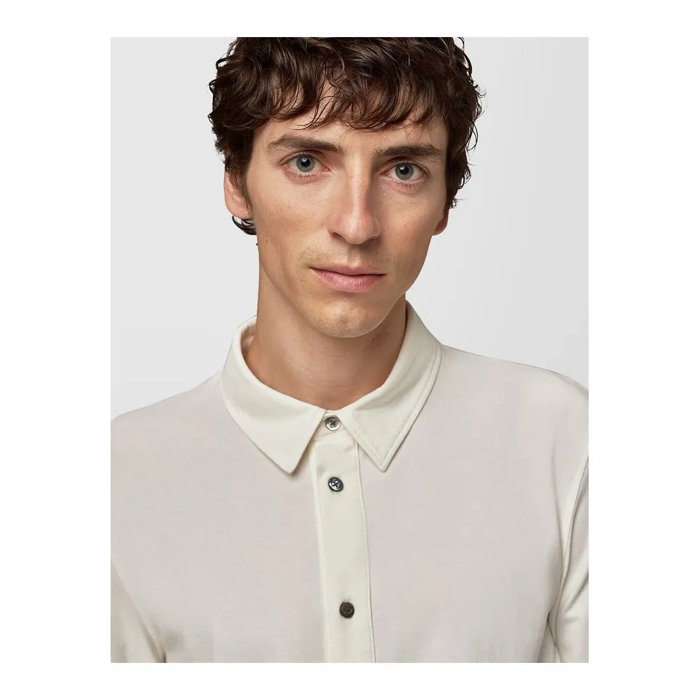 Alpha Studio White Cotton Shirt sold by Siebentaschen product image thumbnail 5