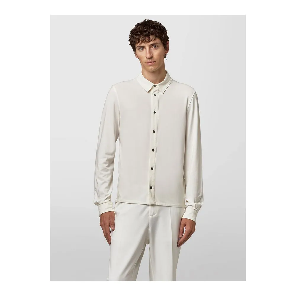 Alpha Studio White Cotton Shirt sold by Siebentaschen product image thumbnail 2