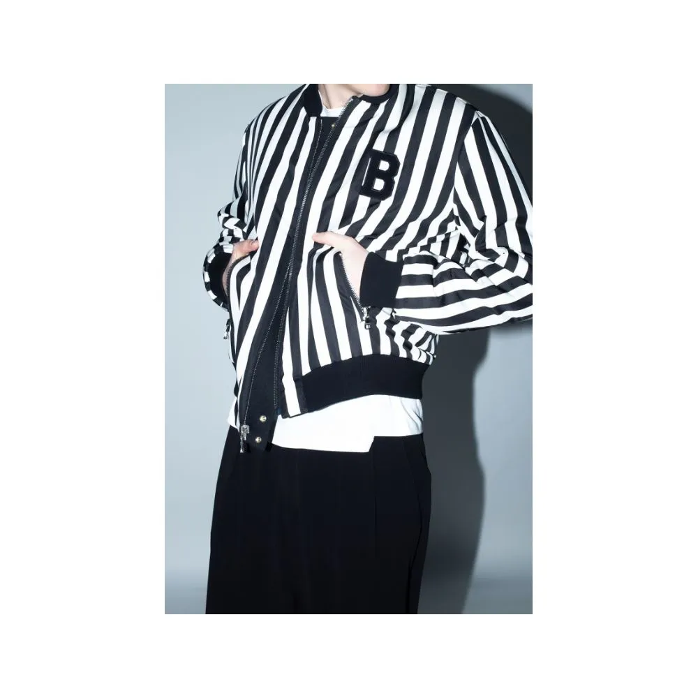 Balmain Black Polyamide Men's Reversible Jacket sold by Siebentaschen product image thumbnail 3