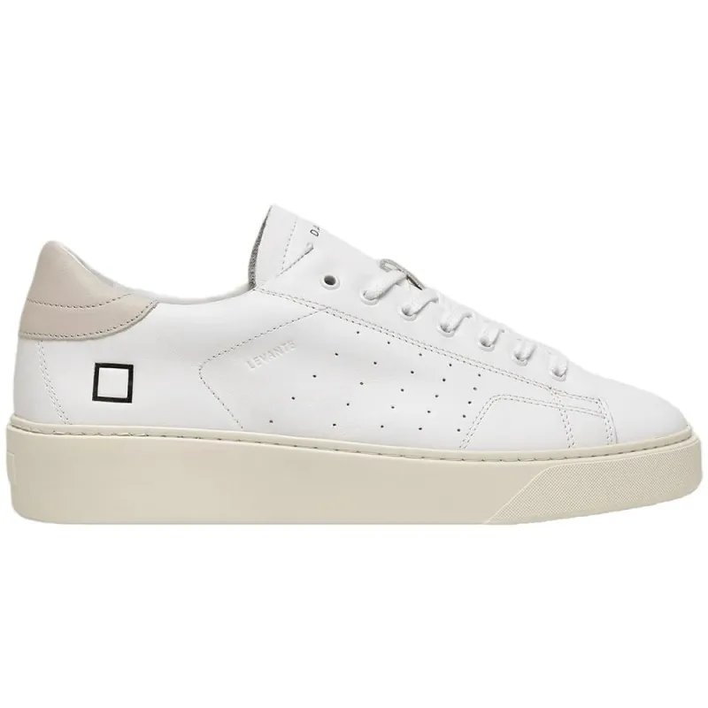 D.A.T.E White Leather Sneaker sold by Siebentaschen