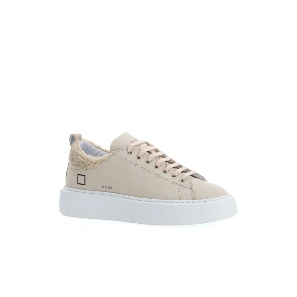 D.A.T.E Beige Leather Sneaker sold by Siebentaschen product image thumbnail 2