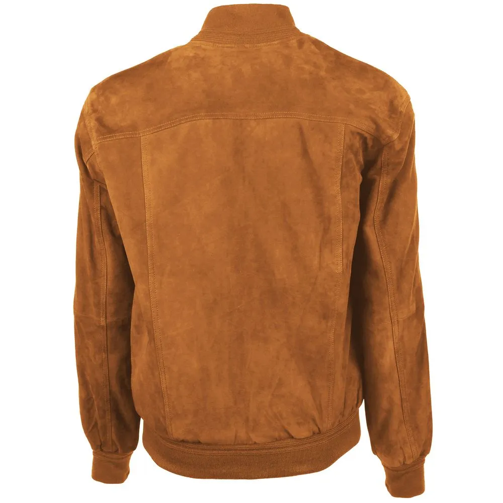 Emilio Romanelli Brown Calfskin Men Bomber Jacket sold by Siebentaschen product image thumbnail 2
