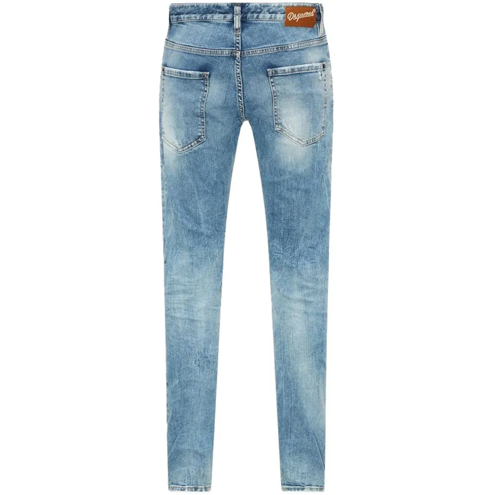Dsquared² Blue Cotton Men's Slim Fit Jean sold by Siebentaschen product image thumbnail 2