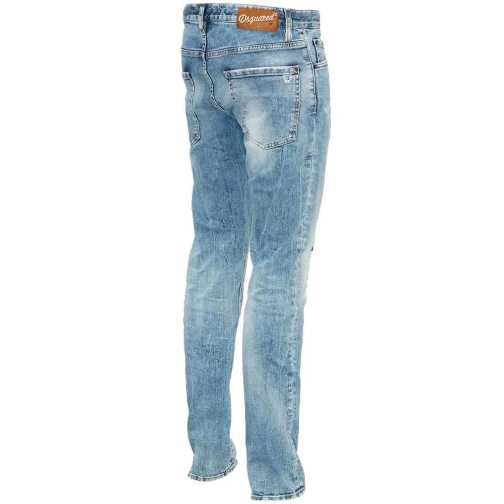 Dsquared² Blue Cotton Men's Slim Fit Jean sold by Siebentaschen product image thumbnail 3