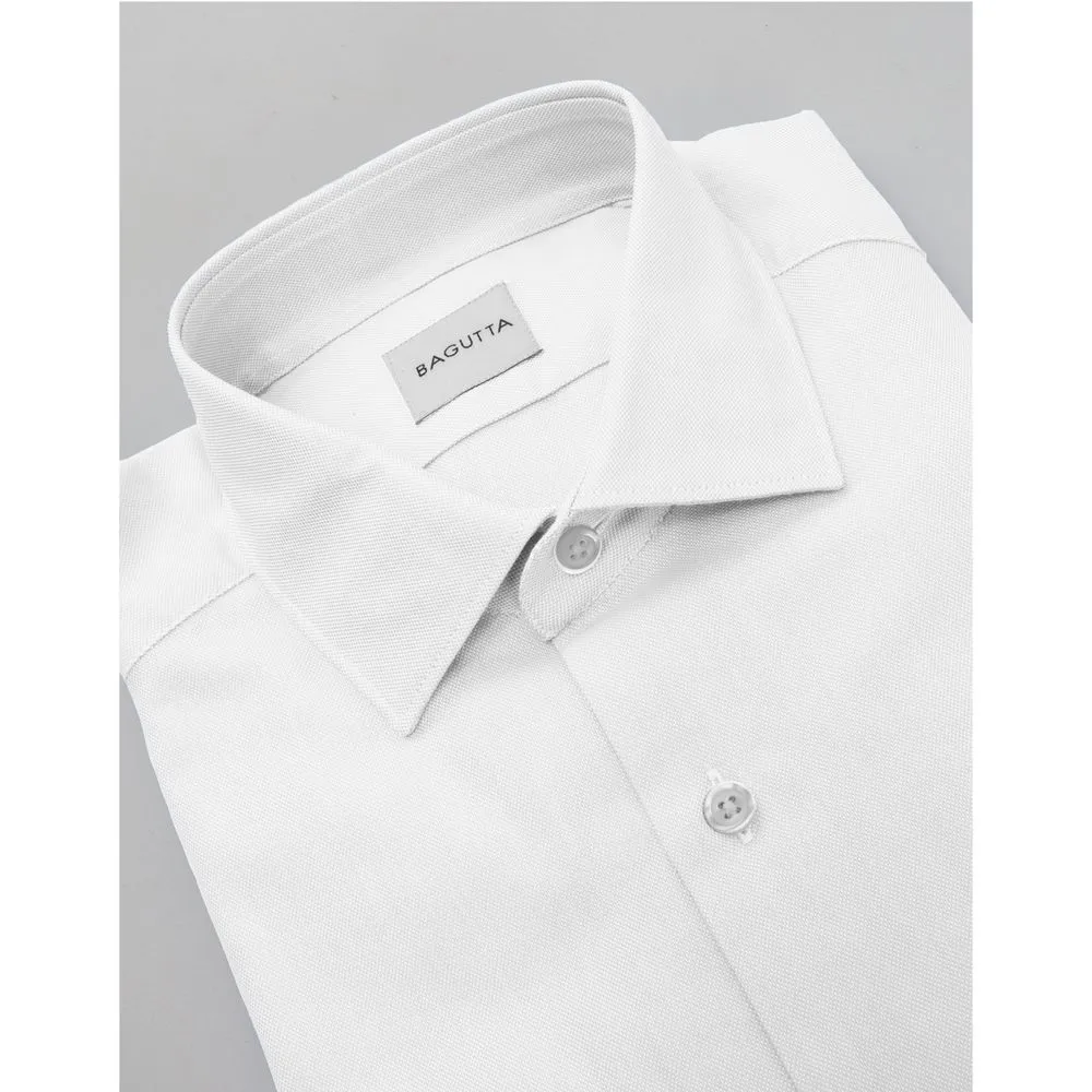 Bagutta White Cotton Men Shirt sold by Siebentaschen product image thumbnail 2
