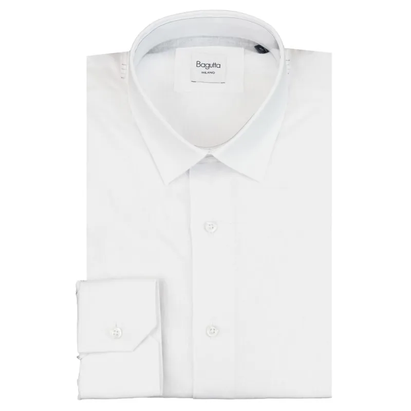 Bagutta White Linen Men Shirt sold by Siebentaschen