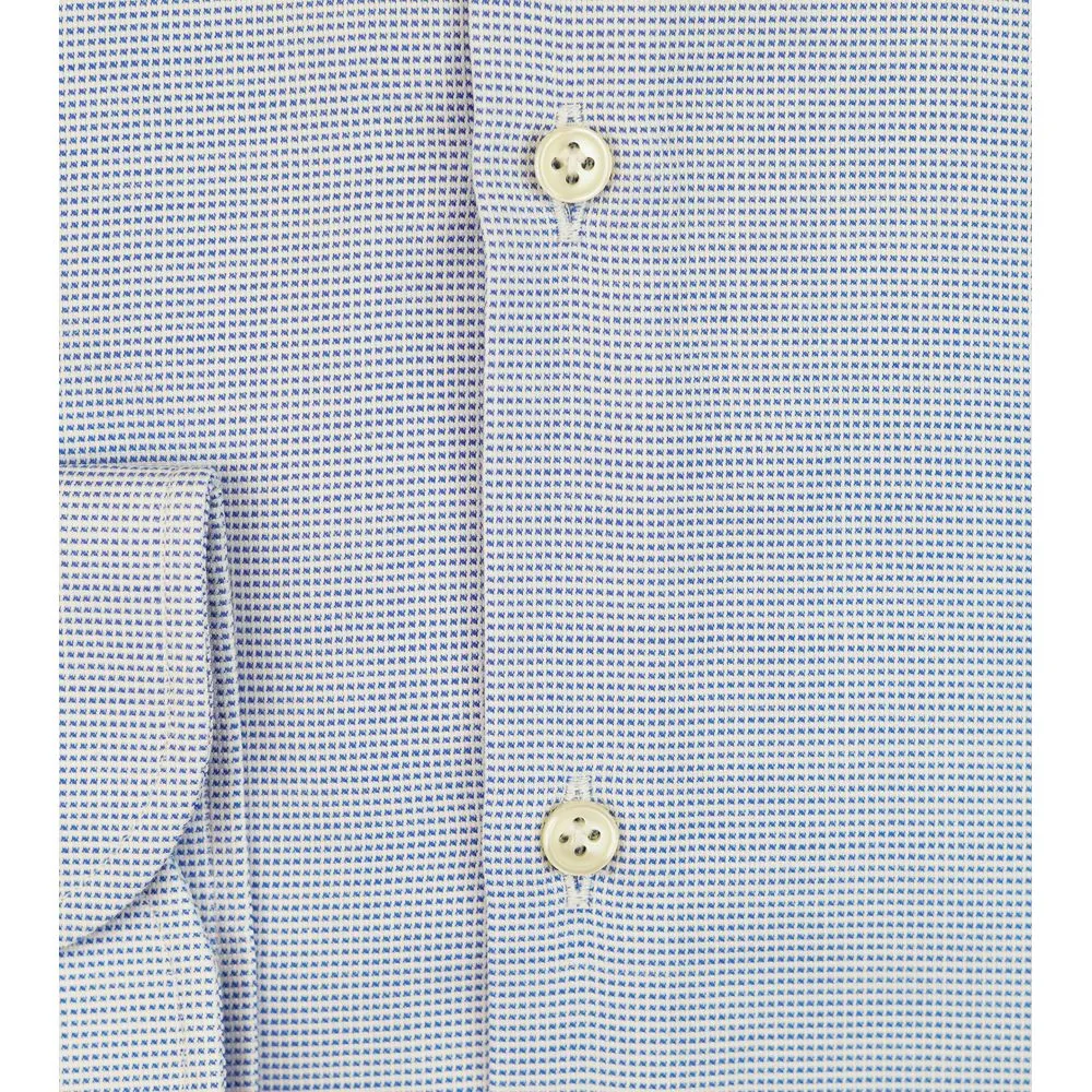 Bagutta Blue Cotton Men's Shirt sold by Siebentaschen product image thumbnail 3