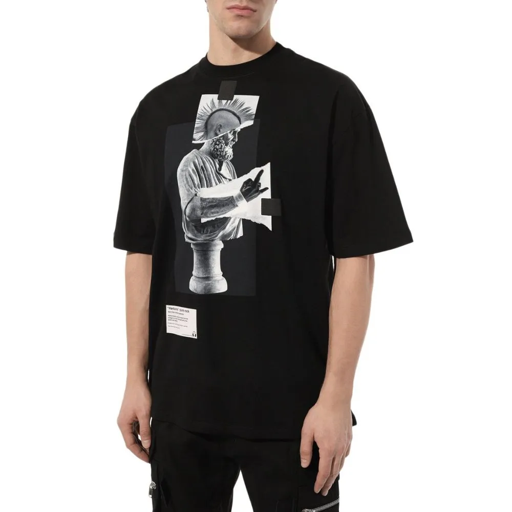 Diego Venturino Black Cotton T-Shirt sold by Siebentaschen product image thumbnail 3