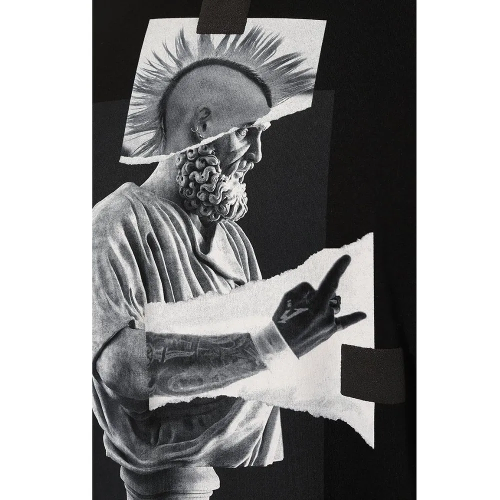 Diego Venturino Black Cotton T-Shirt sold by Siebentaschen product image thumbnail 4