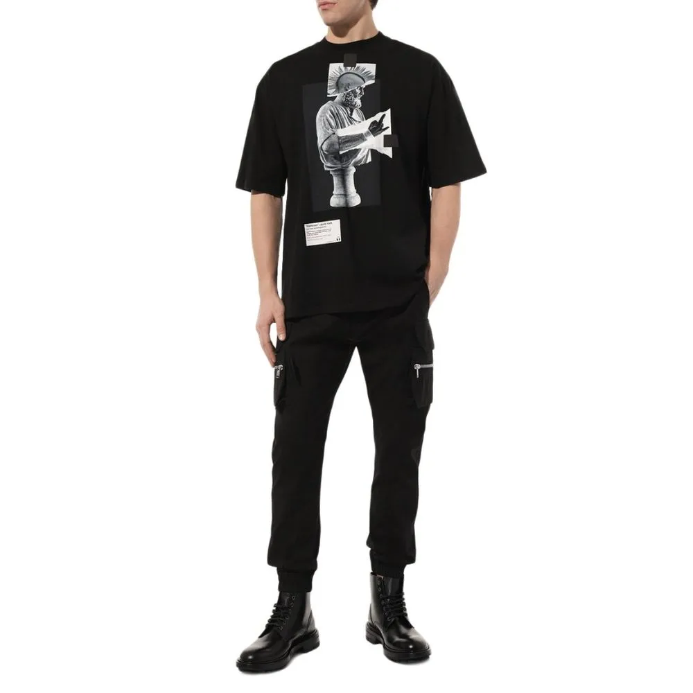 Diego Venturino Black Cotton T-Shirt sold by Siebentaschen product image thumbnail 5