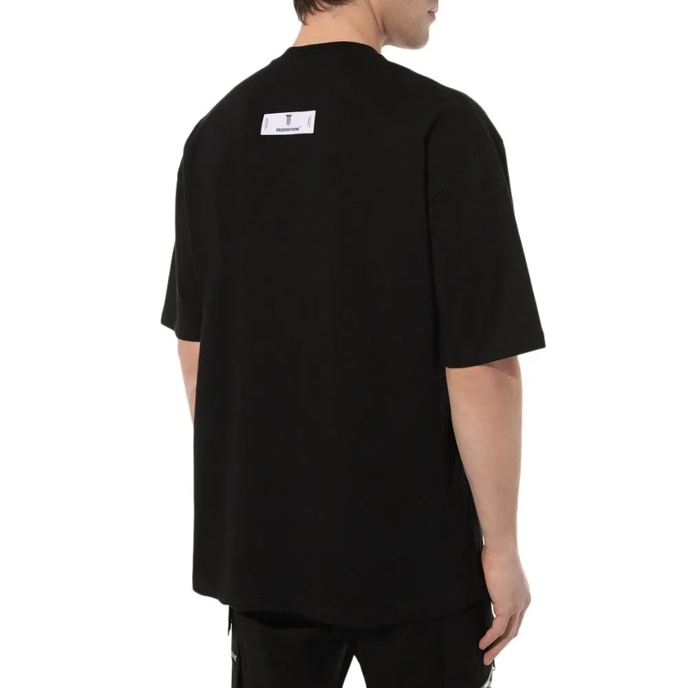 Diego Venturino Black Cotton T-Shirt sold by Siebentaschen product image thumbnail 2