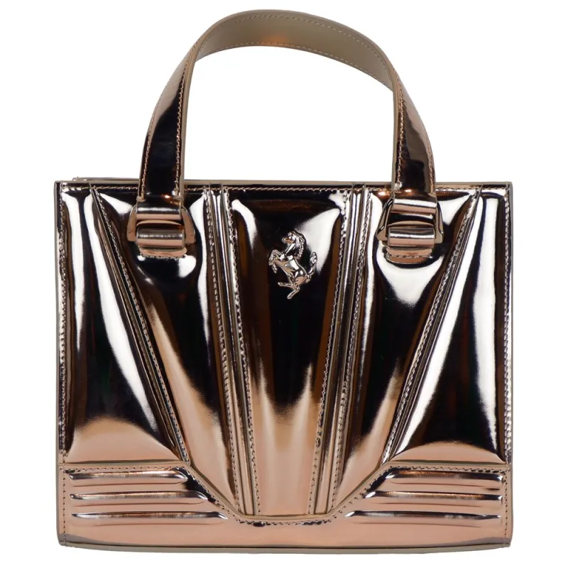 Ferrari Gray Leather Handbag sold by Siebentaschen