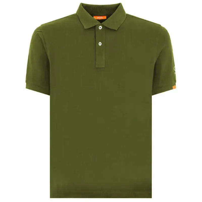 Suns Green Cotton Polo Shirt sold by Siebentaschen