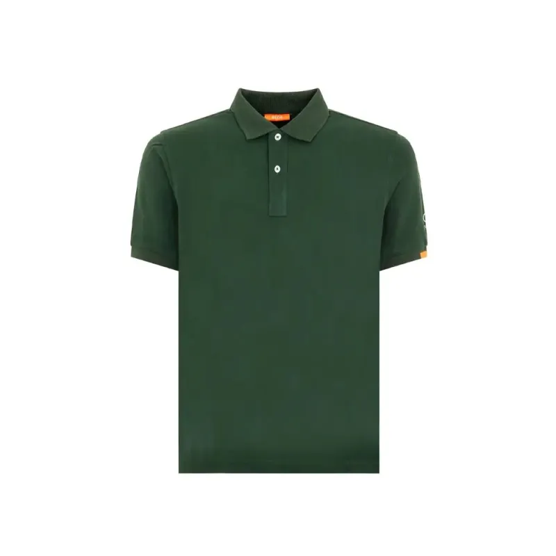 Suns Green Cotton Polo Shirt sold by Siebentaschen