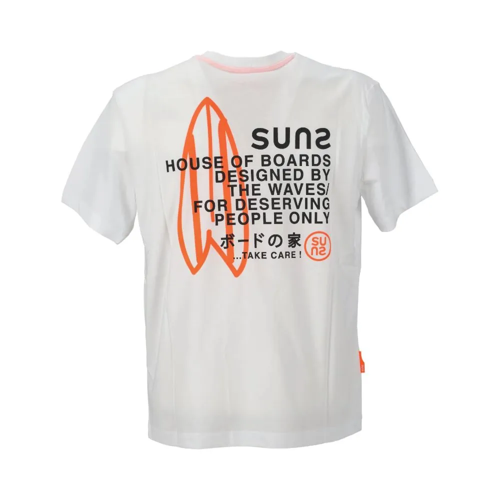 Suns White Cotton T-Shirt sold by Siebentaschen product image thumbnail 2