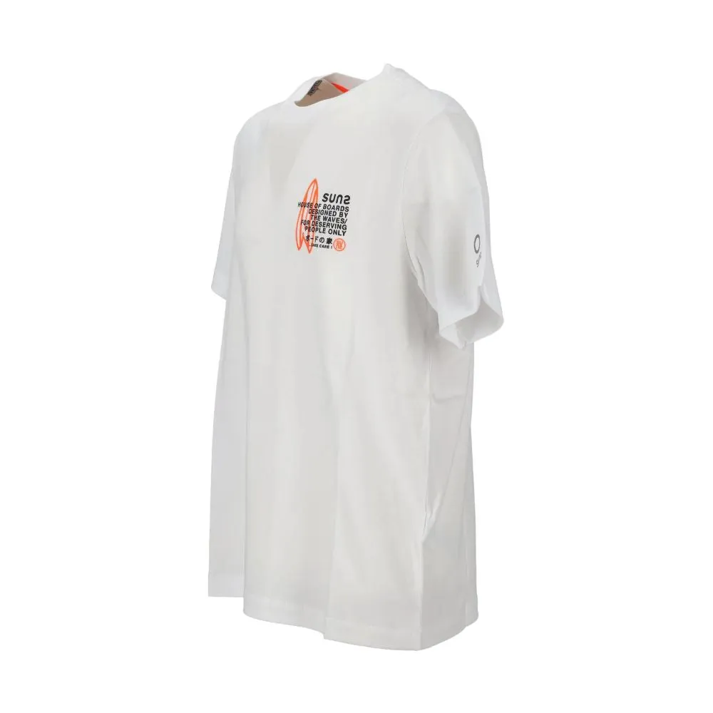 Suns White Cotton T-Shirt sold by Siebentaschen product image thumbnail 3