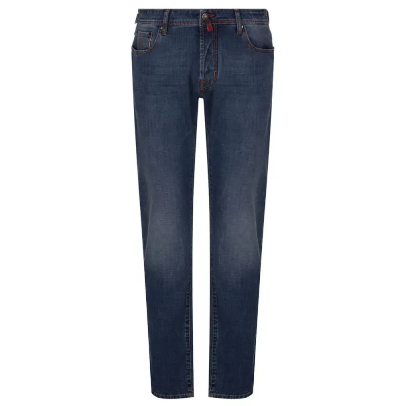 Jacob Cohen Blue Cotton Men's Slim Fit Jean sold by Siebentaschen
