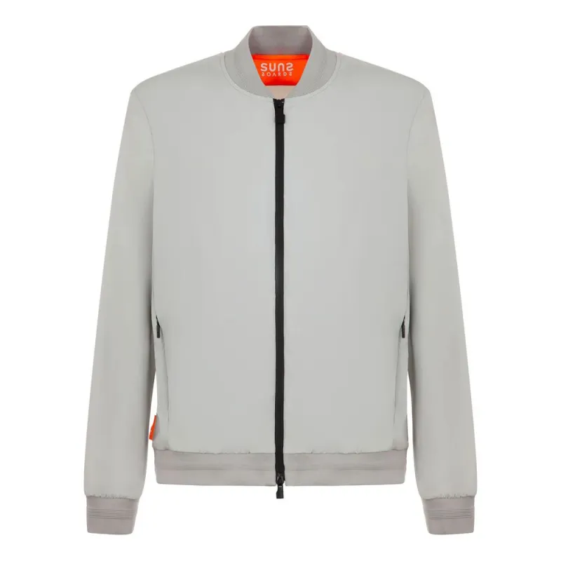 Suns Gray Nylon Men Jacket sold by Siebentaschen