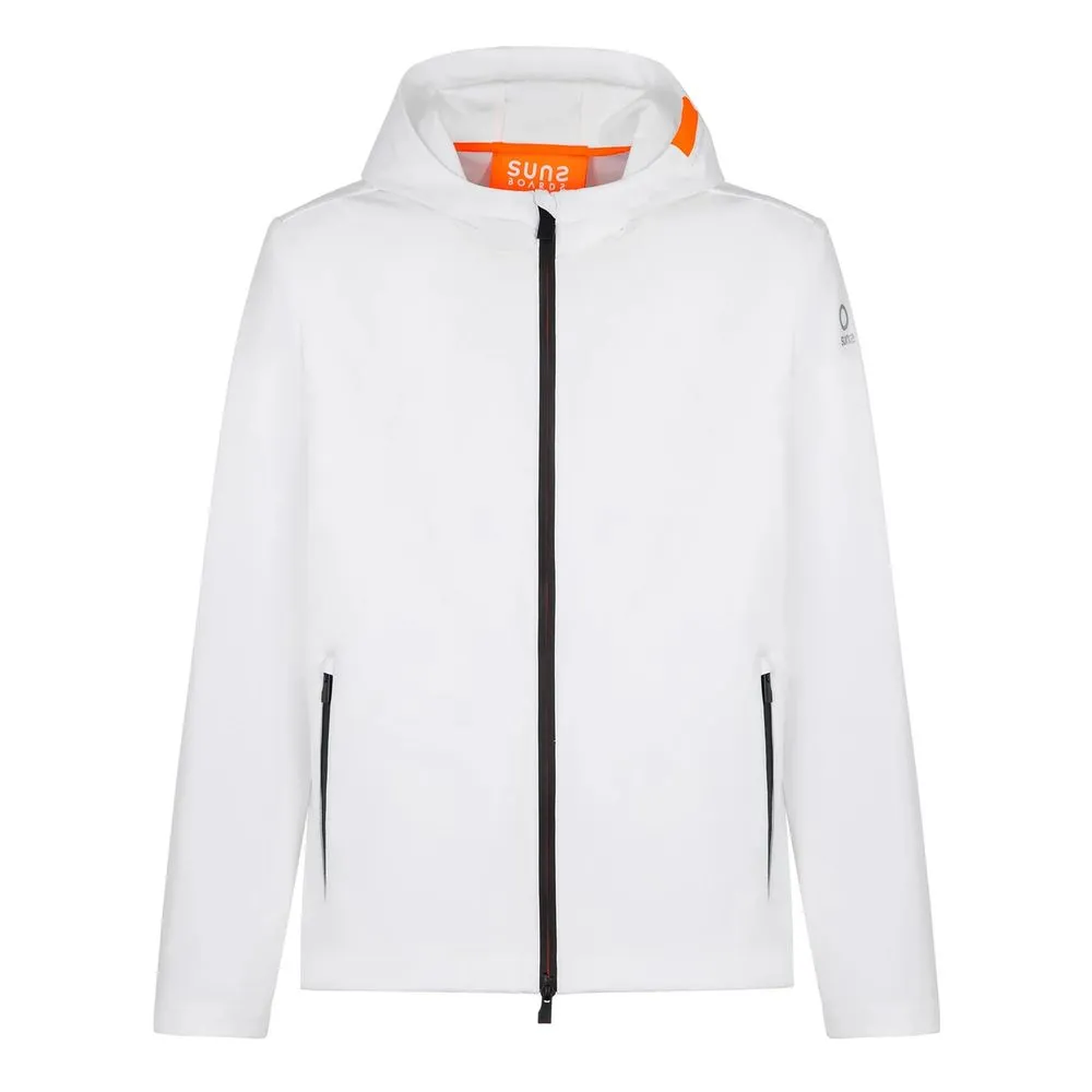 Suns White Polyester Men's Jacket sold by Siebentaschen