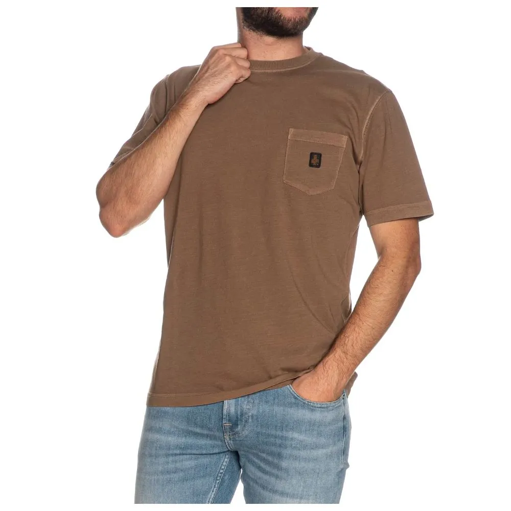 Refrigiwear Brown Cotton T-Shirt sold by Siebentaschen product image thumbnail 3