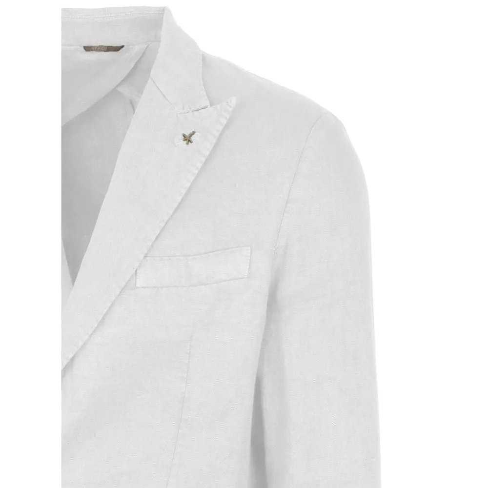 AT.P.CO White Linen Blazer sold by Siebentaschen product image thumbnail 3