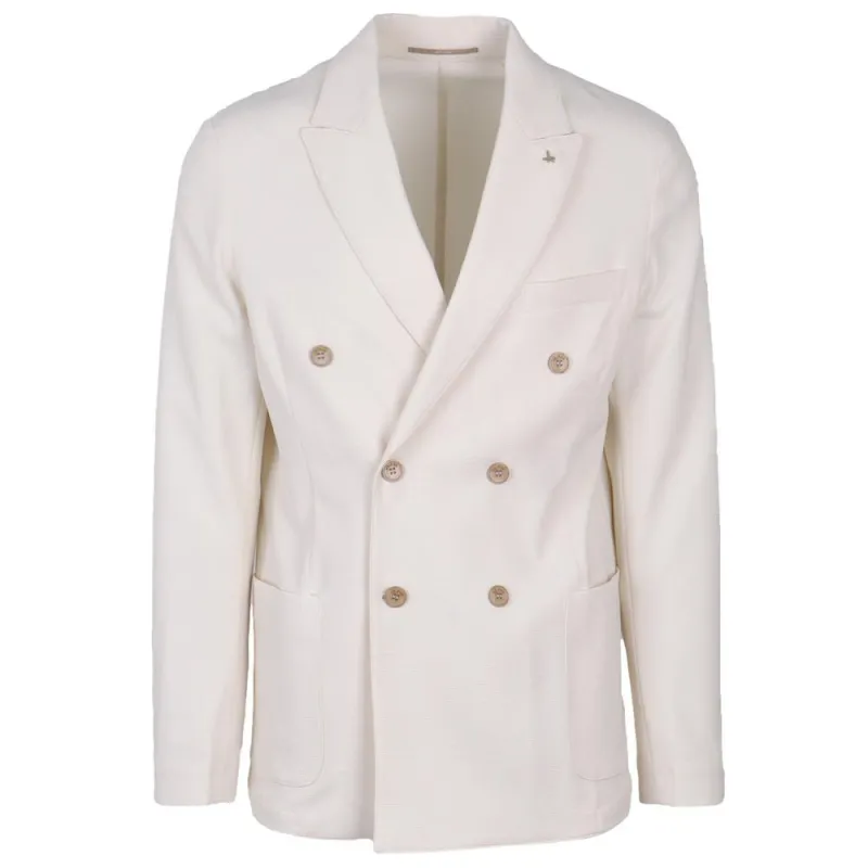 AT.P.CO White Polyester Blazer sold by Siebentaschen
