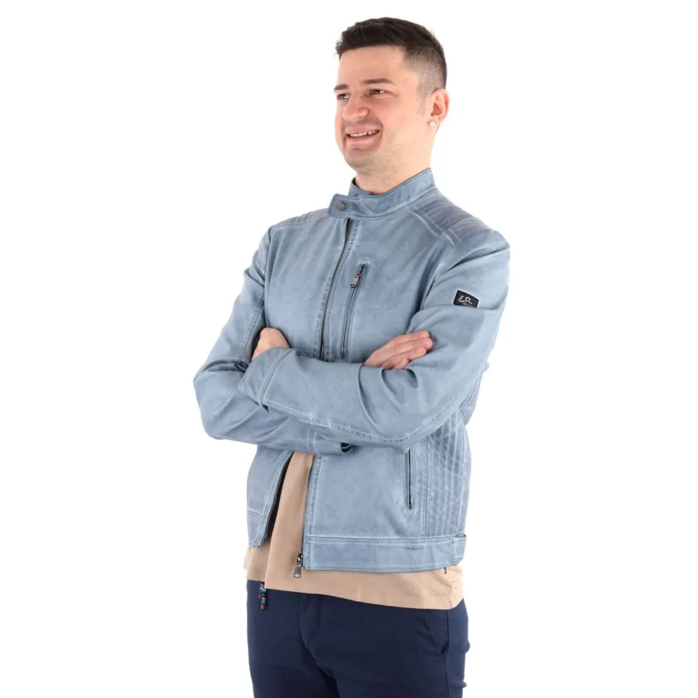 Yes Zee Blue Polyethylene Men Jacket sold by Siebentaschen product image thumbnail 3