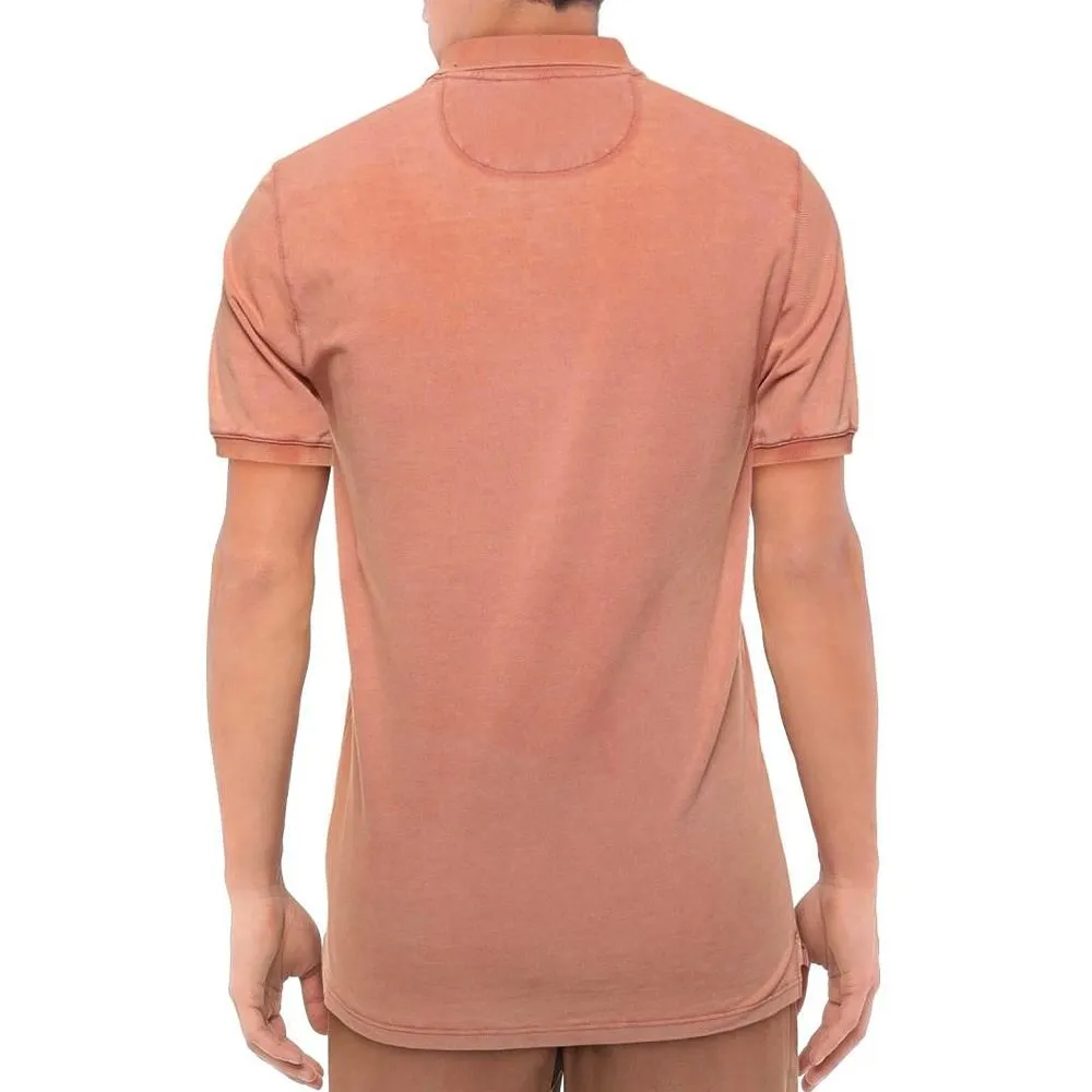 Alpha Studio Pink Cotton Polo Shirt sold by Siebentaschen product image thumbnail 2
