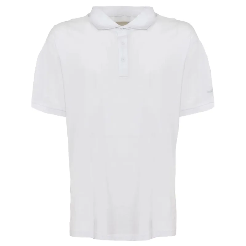 People Of Shibuya White Cotton Polo Shirt sold by Siebentaschen