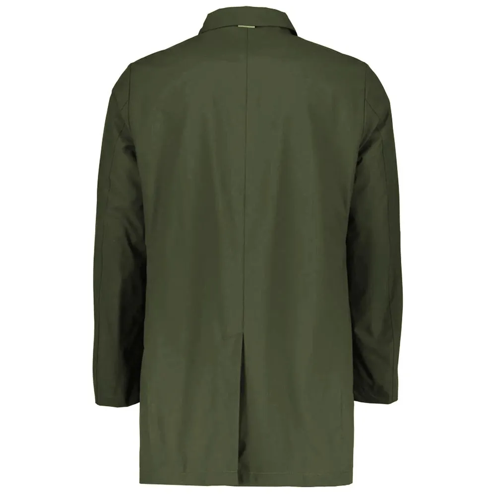 People Of Shibuya Green Recycled Polyester Men's Trench Coat sold by Siebentaschen product image thumbnail 2