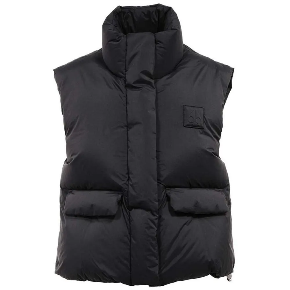 Moose Knuckles Black Nylon Women Vest sold by Siebentaschen