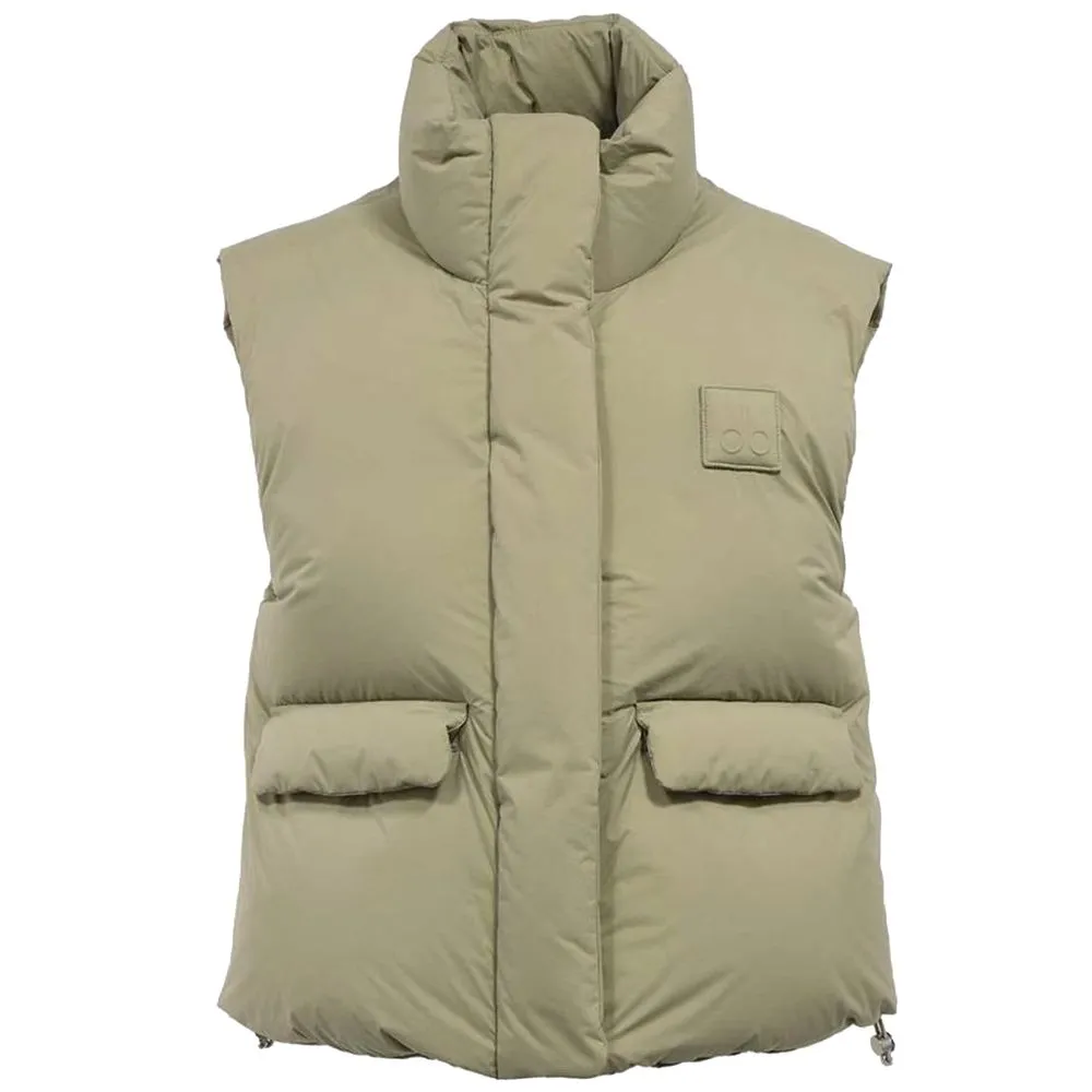 Moose Knuckles Green Nylon Women Vest sold by Siebentaschen