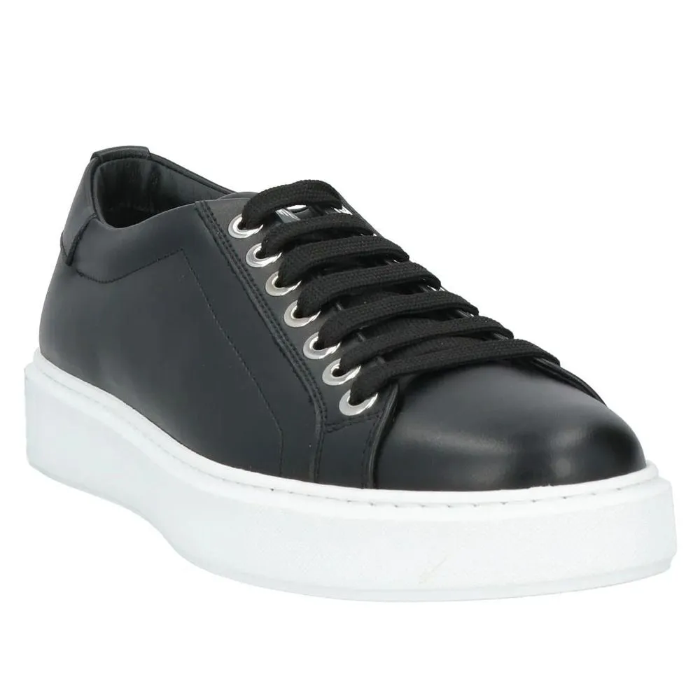 Les Hommes Black Calfskin Men Sneaker sold by Siebentaschen product image thumbnail 3
