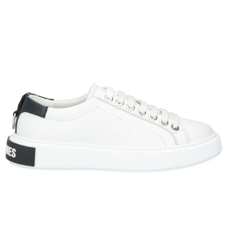 Les Hommes White Calfskin Men Sneaker sold by Siebentaschen