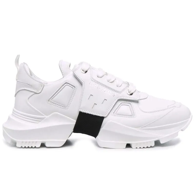 Les Hommes White Calfskin Men Sneaker sold by Siebentaschen