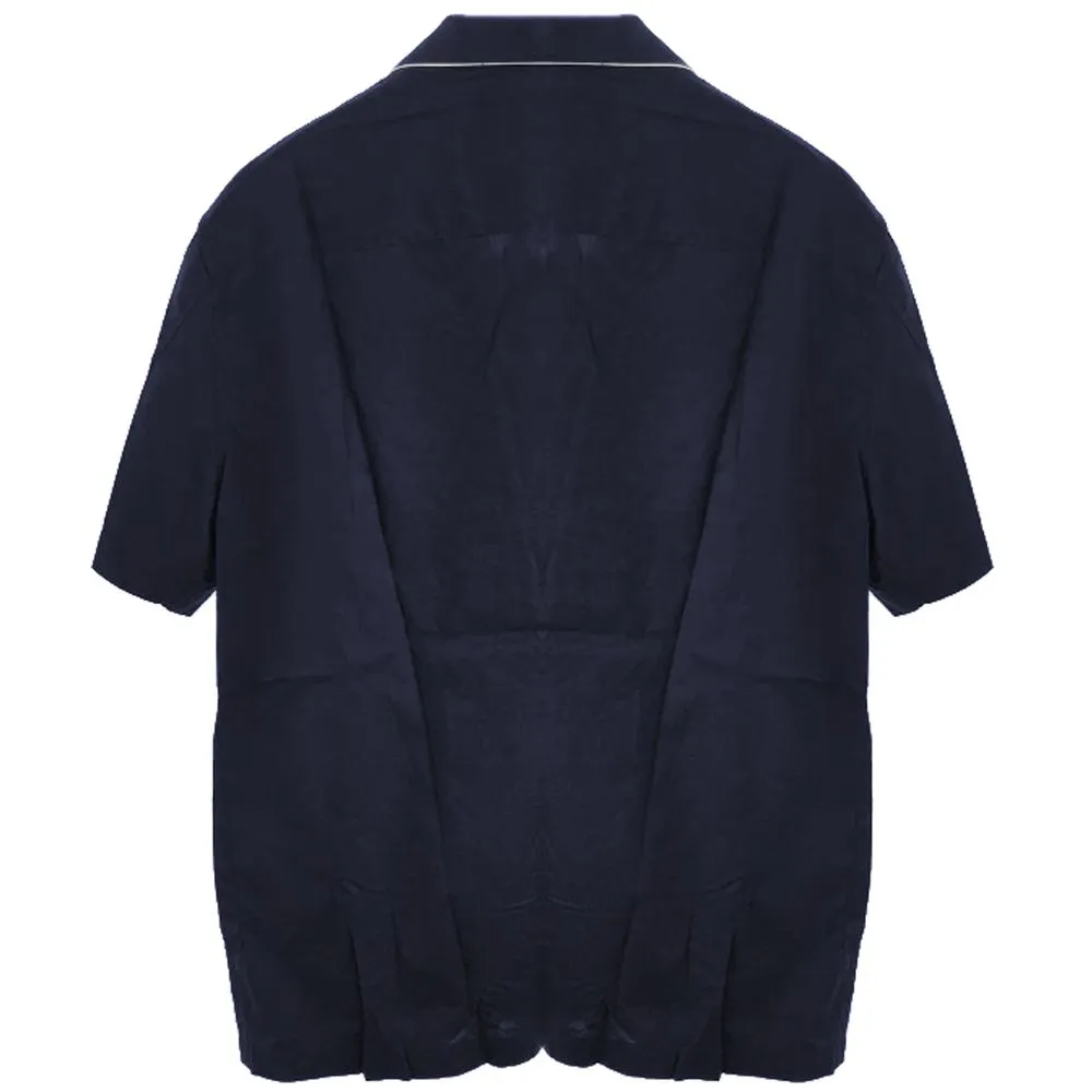 Emporio Armani Blue Cotton Shirt sold by Siebentaschen product image thumbnail 2
