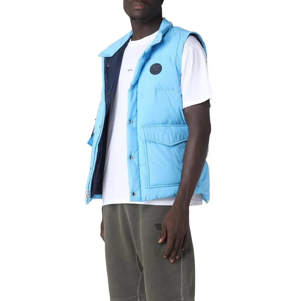 Woolrich Blue Polyester Men Vest sold by Siebentaschen product image thumbnail 4